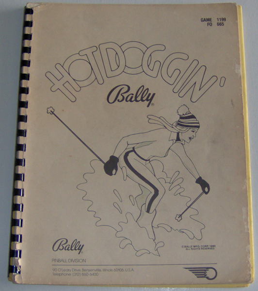 (image for) Bally Hotdoggin' Manual - Click Image to Close